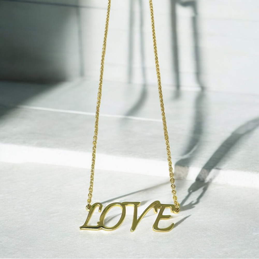 LOVE Gold Necklace